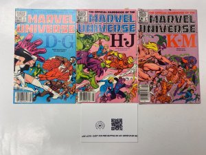 3 Official Handbook of the Marvel Universe MARVEL comic book #4 5 6 39 KM8