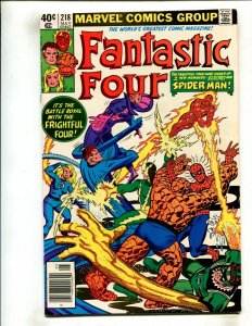 FANTASTIC FOUR #218 (8.0/8.5) SPIDER-MAN AND VILLAINS!! 1980