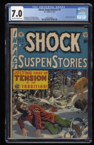 Shock Suspenstories #3 CGC FN/VF 7.0 Off White to White Decapitated Head Panel!