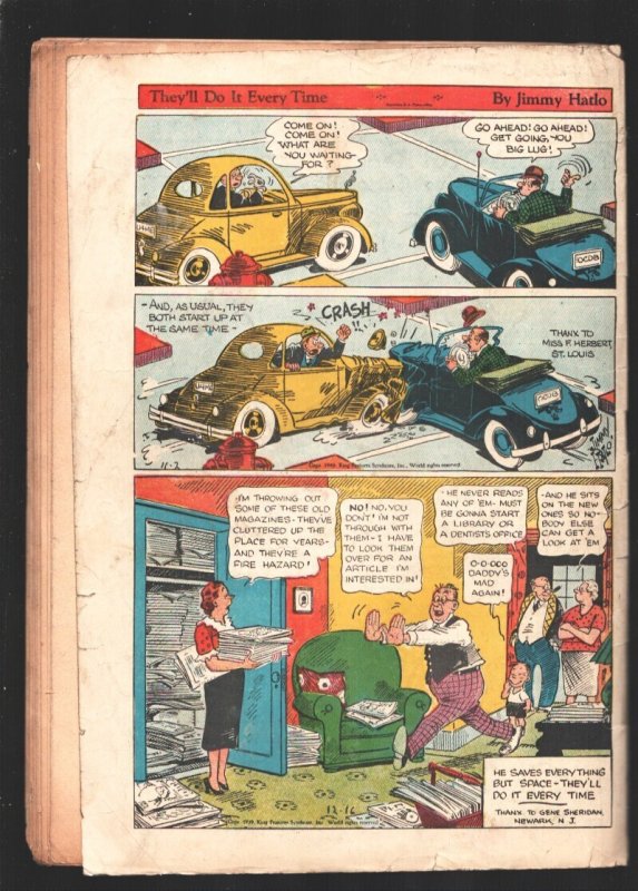 Ace Comics #109 1946-Reprints famous newspaper comic strips in comic book for...