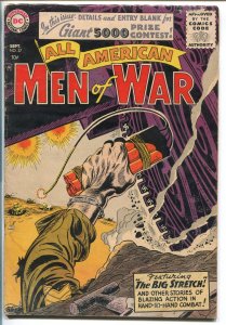 ALL AMERICAN MEN OF WAR #37-1956-WWII-DC-SILVER AGE-TANK-KUBERT-vg minus