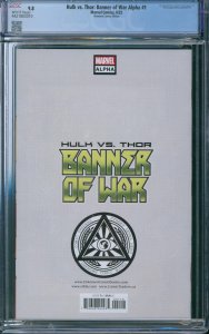 Hulk vs. Thor: Banner of War Alpha #1 CGC 9.8 Unknown Comics Edition