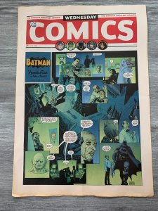 2009 DC WEDNESDAY COMICS Newspaper #5 FVF 7.0 Batman / Kamandi / Wonder Woman
