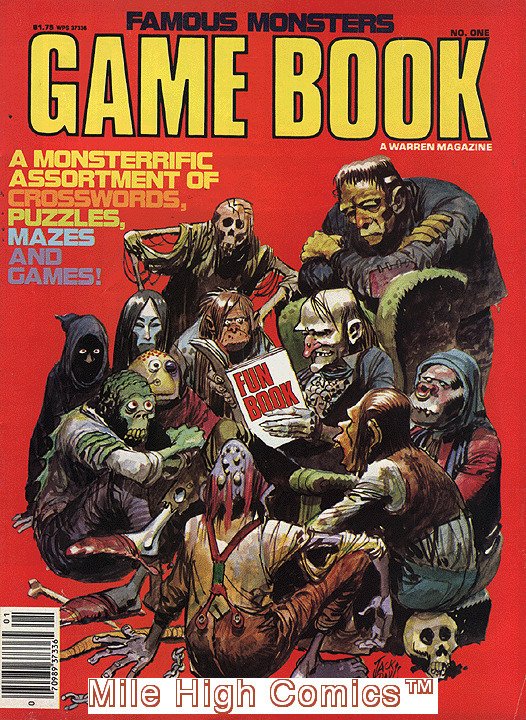 FAMOUS MONSTERS GAME BOOK (1982 Series) #1 Fine