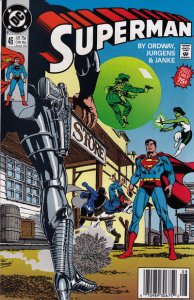 Superman (2nd Series) #46 (Newsstand) VF ; DC | Jerry Ordway