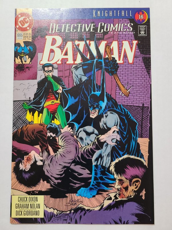 Detective Comics #665 (1993) 1st App. Of Tony Bressi Mobster, KnightFall Part 16