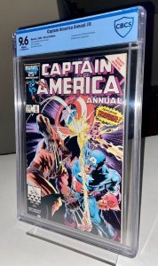 Captain America Annual #8 - Key & Iconic Mike Zeck cover! CBCS 9.6 - New Slab