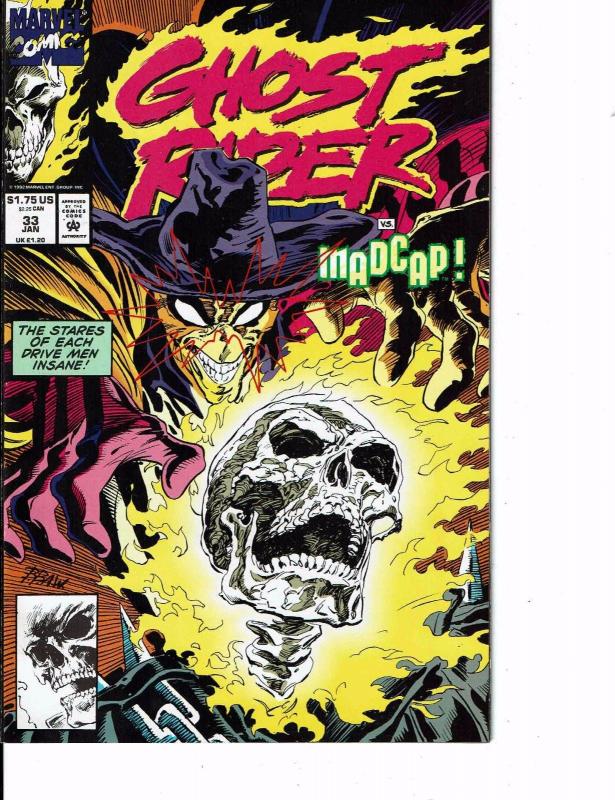 Lot Of 2 Marvel Comic Books Ghost Rider #32 and #33 Thor Ironman ON5