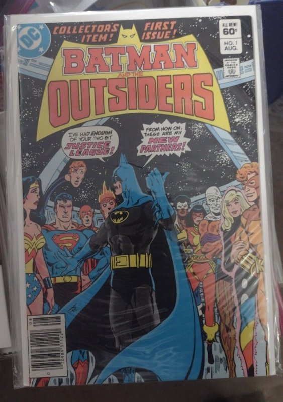 BATMAN AND THE OUTSIDERS # 1 1983 DC  2RD KATANA  1st issue  origin newstand var