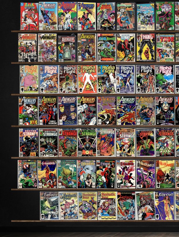 Huge Lot 140+ Comics with Alpha Flight, Fantastic Four, Excalibur & More!