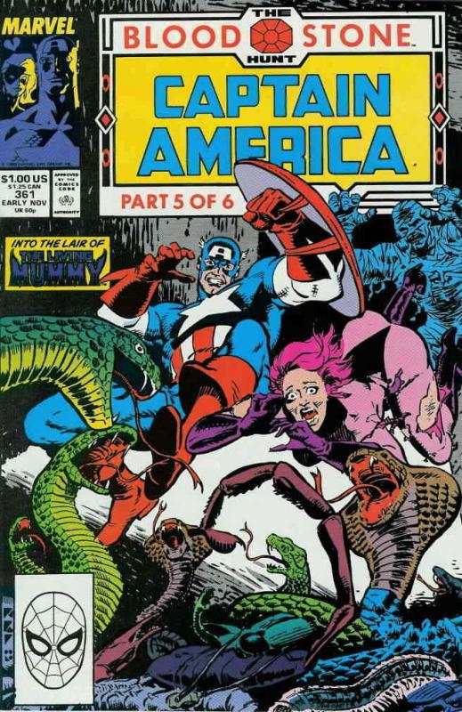 Captain America (1st Series) #361 VF/NM; Marvel | save on shipping - details ins