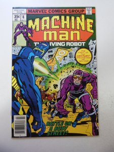 Machine Man #4 (1978) FN- Condition indentations & ink fc