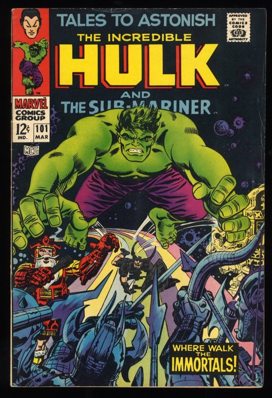 Tales To Astonish #101 FN- 5.5 Sub-Mariner and the Hulk! Last Issue!