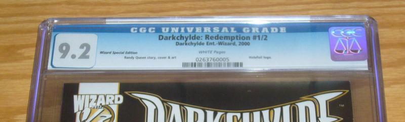 Darkchylde: Redemption #1/2 CGC 9.2 dynamic forces blue foil variant COA half ½ 