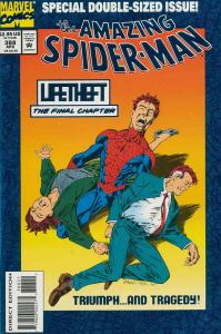 Amazing Spider-Man, The #388SC VF/NM ; Marvel | Blue Foil Vulture Lifetheft 3