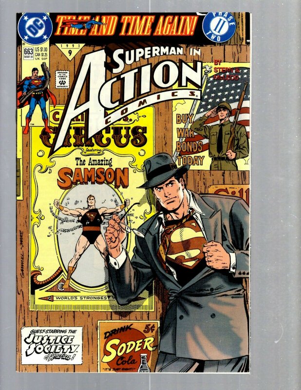 12 Superman Action Comics # 663 664 665 666 667 668 669 670 671 672 673 674 GK50