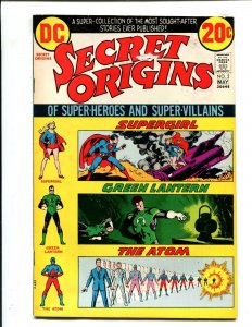 Secret Origins #2 - Supergirl, Green Lantern, The Atom Origins (4.0) 1973