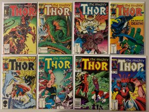 Thor comics lot #340-398 + 2 annual 42 diff avg 6.0 (1984-88)