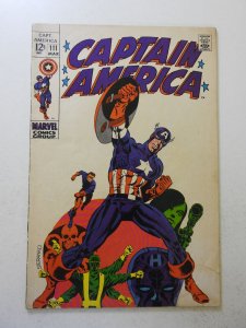 Captain America #111 (1969) VG- Condition see desc