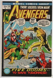 AVENGERS #101, VF/NM, Thor, Iron Man, Captain America, Ellison, 1963 1972