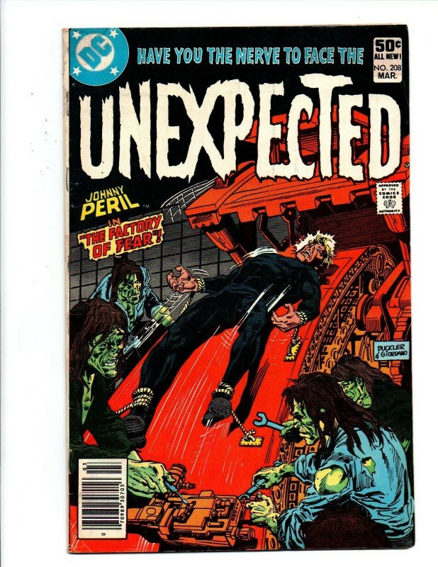 Unexpected #208 newsstand - DC Horror - 1981 - Very Good/Fine