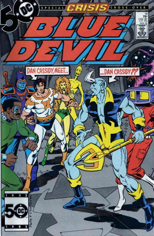 Blue Devil #18 FN ; DC | Crisis Cross-Over