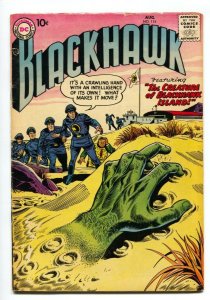 BLACKHAWK COMICS #115 1957-bizarre-DISMEMBERED HAND-DC COMICS VG 