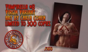 Vampirella #8 Carla Cohen Virgin Variant 1 Virgin Variant LTD to 300 w/ COA​