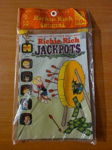 Harvey 3 Pack SEALED ~ Richie Rich Diamonds #4 Jackpots & Bank Book #3 ~NM~ 1973