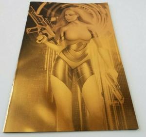 Cyber Spectre #2 Kickstarter Exclusive Ula Mos Gold Foil Cover Scout Comics NM 