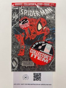Spider-Man # 1 NM Sealed Marvel Comic Book Todd Mcfarlane Silver Variant 5 J815