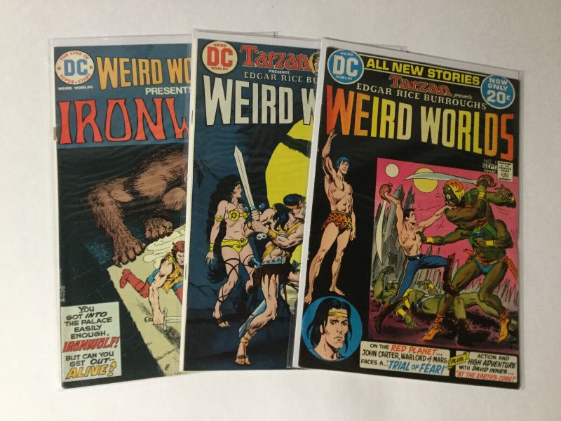 Weird Worlds 1 3 9 Lot Fn/Vf Fine/Very Fine 7.0 Dc