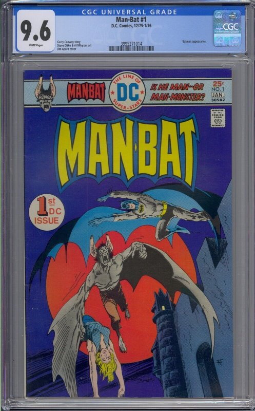 MAN-BAT #1 CGC 9.6 BATMAN WHITE PAGES