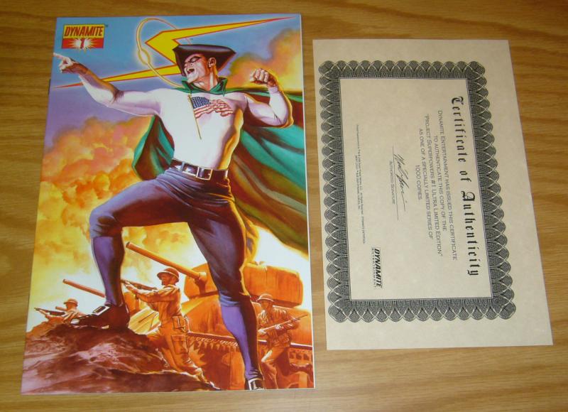 Project Superpowers #1 VF/NM ultra limited edition w/COA (only 1,000) alex ross