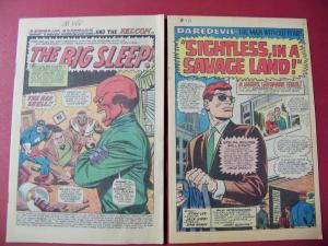 13 SILVER AGE READERS NO COVERS IRON MAN # 2, DAREDEVIL, CAPTAIN AMERICA, X-MEN