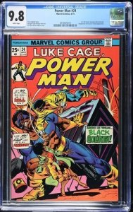 Power Man #24 1975 Marvel Comics CGC 9.8 1st app Black Goliath White Pages