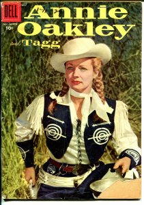 Annie Oakley and Tagg #10 1957-Dell-Gail Davis TV series photo cover-G-