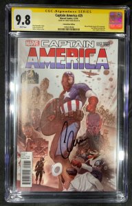 (2014) CAPTAIN AMERICA Tedesco WizardWorld #25 CGC SS 9.8 Signed by CHRIS EVANS