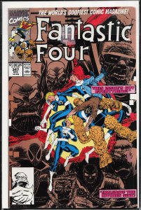 Fantastic Four #347 Second Print Cover (1990) Fantastic Four