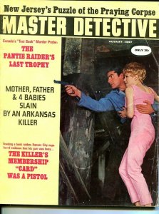 MASTER DETECTIVE-AUG 1967-G/VG-MURDER-KIDNAP-RAPE-STRANGLING-SPICY- G/VG