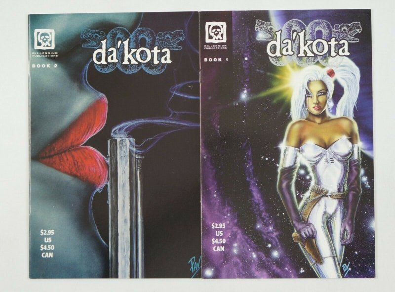 Da'Kota #1-2 VF/NM complete series - millennium comics bad girl dakota set 1991