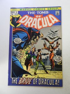 Tomb of Dracula #4 (1972) FN/VF condition date stamp back cover