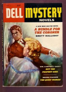 DELL MYSTERY NOVELS 1955 #1-BRETT HALLIDAY-STANLEY CVR VG/FN