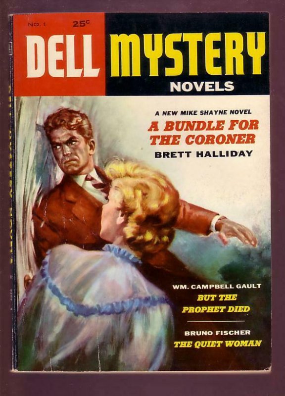 DELL MYSTERY NOVELS 1955 #1-BRETT HALLIDAY-STANLEY CVR VG/FN