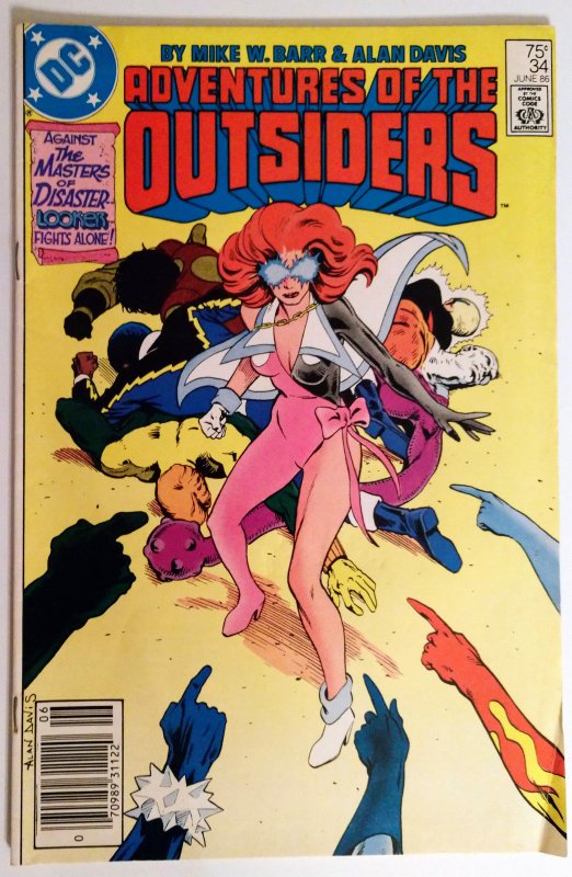 Adventures of the Outsiders #34 (FN/VF, 1986) NEWSSTAND