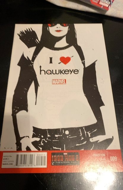 Hawkeye #9 Second Printing Variant (2013) low print variant