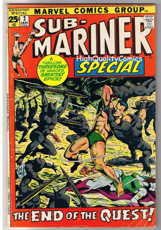 SUB-MARINER #2 K-S Special, VG+, Stan Lee, Gene Colan,1968, Silver age