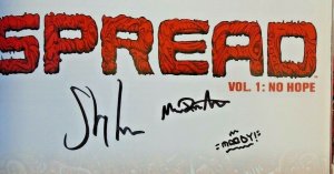 Spread Signed set TPs vol 1-3; vol 1 signed twice!