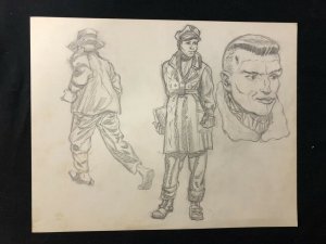 Steve Canyon Unpublished Comic Sketch Art