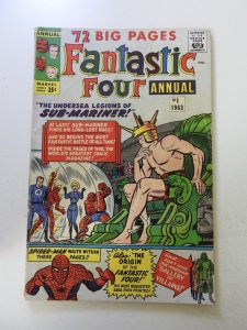 Fantastic Four Annual #1 (1963) VG condition 1 cumulative spine split